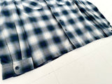 RRL ShadowPlaid L/S Shirt XXL Blue&White