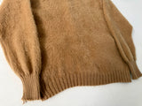 60s LordJeff Mohair Cardigan M Camel