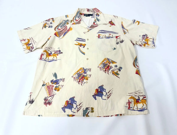 90s Polo Ralph Lauren Horse racing Loop Shirt XL