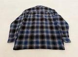 90s Pendleton Shadow Plaid Board Shirt M Black &Blue