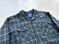 90s Pendleton ShadowPlaid Board Shirt XL Navy