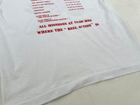 90s Spaceship Movies T-shirt XL White
