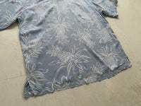 90s Polo Ralph Lauren CLAYTON Hawaiian Rayon Loop Shirt XL SkyBlue