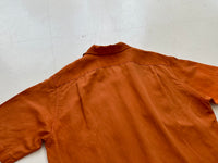 90s Polo Ralph Lauren Silk&Linen Loop Shirt M HermesOrange