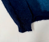 60s VanCort Panel Mohair Sweater M Navy