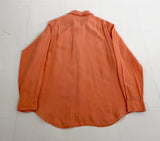 90s Polo Ralph Lauren Linen L/S Shirt XL Orange