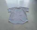90s Majestic NY Yankees Jersey XL White Striped