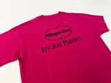 90s Haagen-Dazs Sorbet Slipper Tshirt XL Raspberry