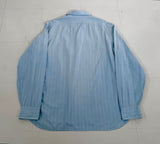90s Polo Ralph Lauren Striped Work Shirt XL SkyBlue