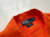 90s Polo Ralph Lauren BONNARD Linen L/S Shirt M HermesOrange