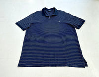 90s POLO GOLF Striped Polo Shirt XL Navy