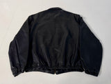 90s Polo Ralph Lauren Leather SwingTop jacket L Black