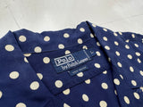90s Polo RalphLauren PolkaDot Loop Rayon Shirt L