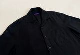 Ralph Lauren Purple Label Linen S/S Shirt L Black