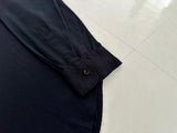 90s Polo Ralph Lauren Silk Cotton Linen L/S Shirt M Black