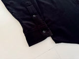 90s Polo Ralph Lauren LOWELL SPORT Velour L/S Shirt M Black