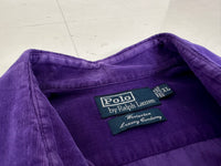 90s Polo Ralph Lauren Corduroy L/S Shirt XL DeepPurple