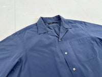 90s Polo Ralph Lauren Cotton&Silk Loop Shirt L BlueGray