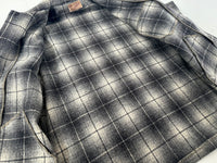 50s Merrill Woolens Shadow Plaid Wool Jacket Black&White