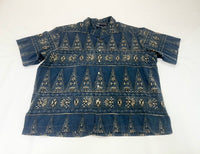 90s Polo Ralph Lauren CLAYTON Triangle Paisley Loop Shirt XXL