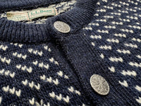 80s L.L.Bean BirdsEye Knit Cardigan XL