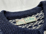 80s L.L.Bean BirdsEye Knit Cardigan XL