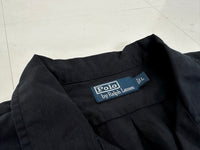 90s Polo Ralph Lauren Linen&Silk L/S Shirt L Black