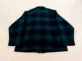 80s Eddie Bauer Shadow Plaid Wool Jacket L Green