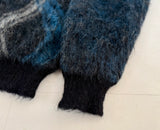 60s Sears Premiere Mohair Cardigan M Black