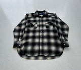90s Pendleton Shadow Plaid Western Shirt L Black&White