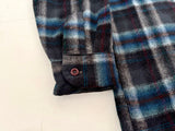 60s Pendleton Shadow Plaid Board Shirt L Gray