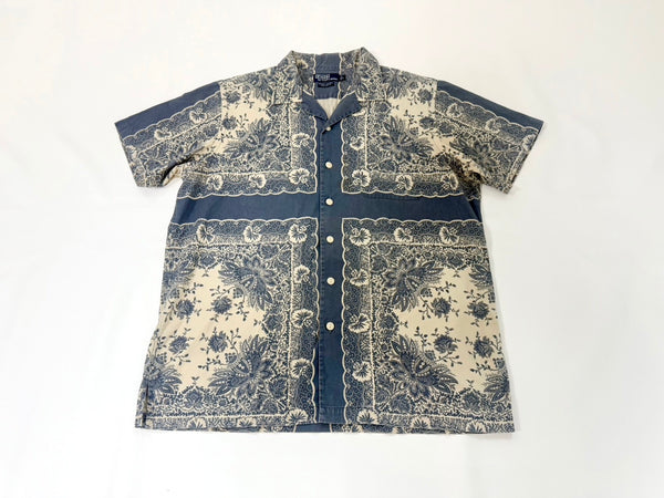 90s Polo Ralph Lauren VINTAGE CALDWELL Cross Paisley Loop Shirt L