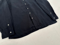 90s Polo Ralph Lauren Linen&Silk L/S Shirt L Black
