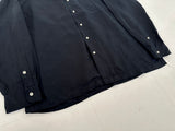 90s Polo Ralph Lauren Linen&Silk L/S Shirt L Black