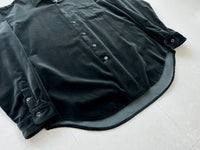90s Polo Ralph Lauren ARMOND Velvet L/S Shirt XL Black