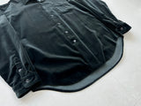 90s Polo Ralph Lauren ARMOND Velvet L/S Shirt XL Black