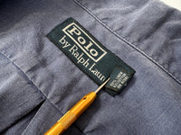 90s Polo Ralph Lauren Cotton&Linen Loop Shirt L Navy