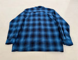 90s Pendleton Shadow Plaid Board Shirt L Blue