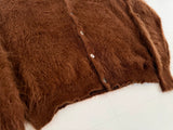 60s Pickering Mohair Cardigan XL DeepBrown