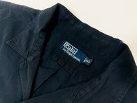 90s Polo Ralph Lauren Silk&Cotton Loop Shirt XL Black