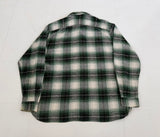 90s Polo Ralph Lauren Flannel Shadow Plaid L/S Shirt L Green
