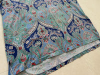 90s Polo Ralph Lauren Paisley Polo Shirt XL Turquoise
