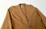 60s LordJeff Mohair Cardigan M Camel