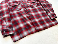 60s Pendleton ShadowPlaid Board Shirt XXL Red