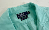 90s Polo Ralph Lauren CALDWELL S/S Shirt M Turquoise
