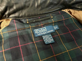90s Polo Ralph Lauren Leather Harrington Jacket M Black