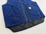 90s Carhartt Duck Vest XL Blue VQ182
