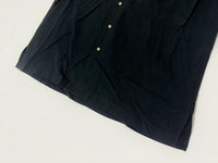 90s Polo Ralph Lauren Silk&Cotton Loop Shirt XL Black