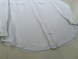 90s Polo Ralph Lauren 100%Linen L/S Shirt M White