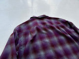 90s Pendleton Shadow Plaid Board Shirt XL Purple&Gray